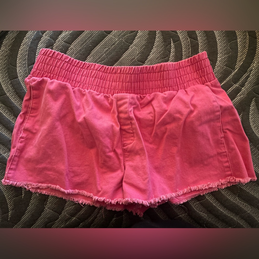 Pink Jean shorts